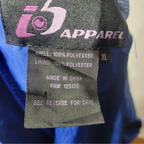 Size XL J 5 Apparel Women's %100 Polyester Jacket Full Zip Blue - Picture 8 of 11